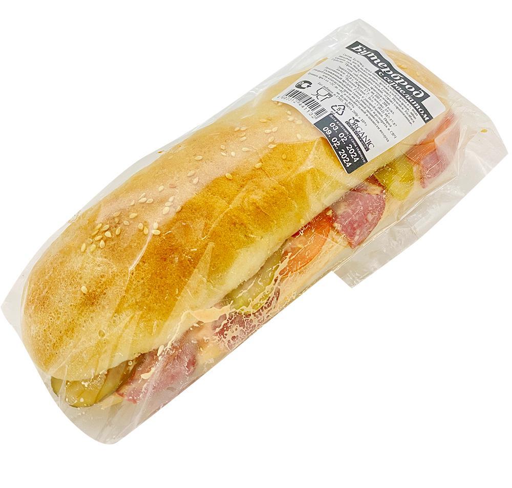 Бутерброд Вкусная кухня с сервелатом 260 гр., пакет