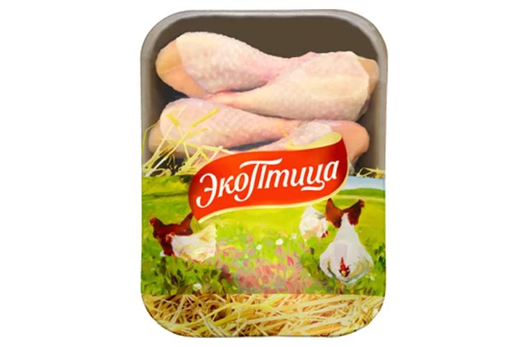 Голень цыпленка бройлера ЭкоПтица с кожей з/м 1 кг., лоток