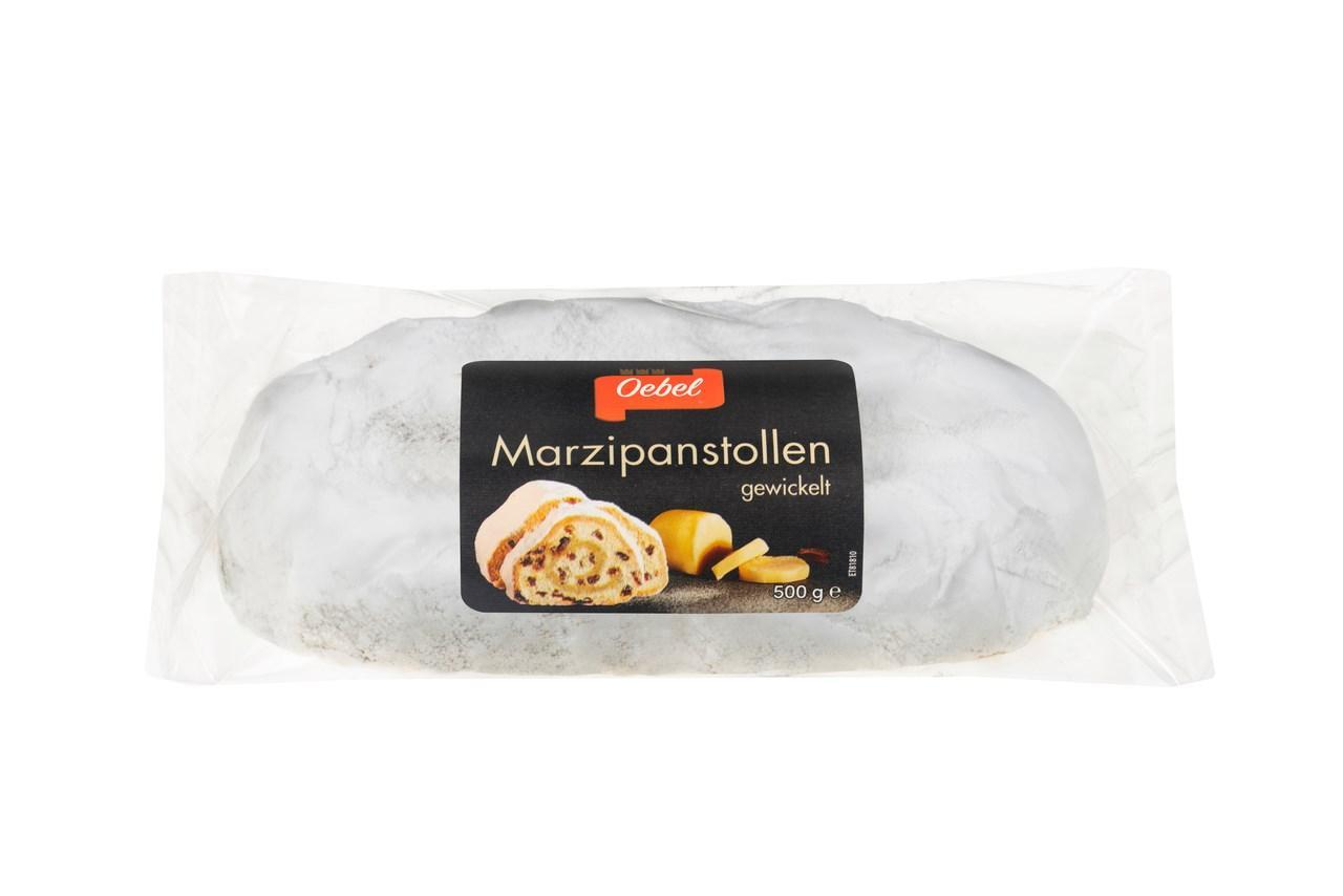 Штоллен OEBEL марципановый, 500 гр., картон