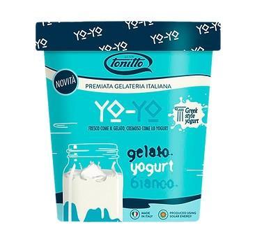 Мороженое пломбир Tonitto yo-yo йогурт натуральный 275 гр., пластиковое ведро