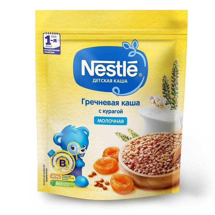 Каша Nestle молочная гречка с курагой 220 гр., дой-пак