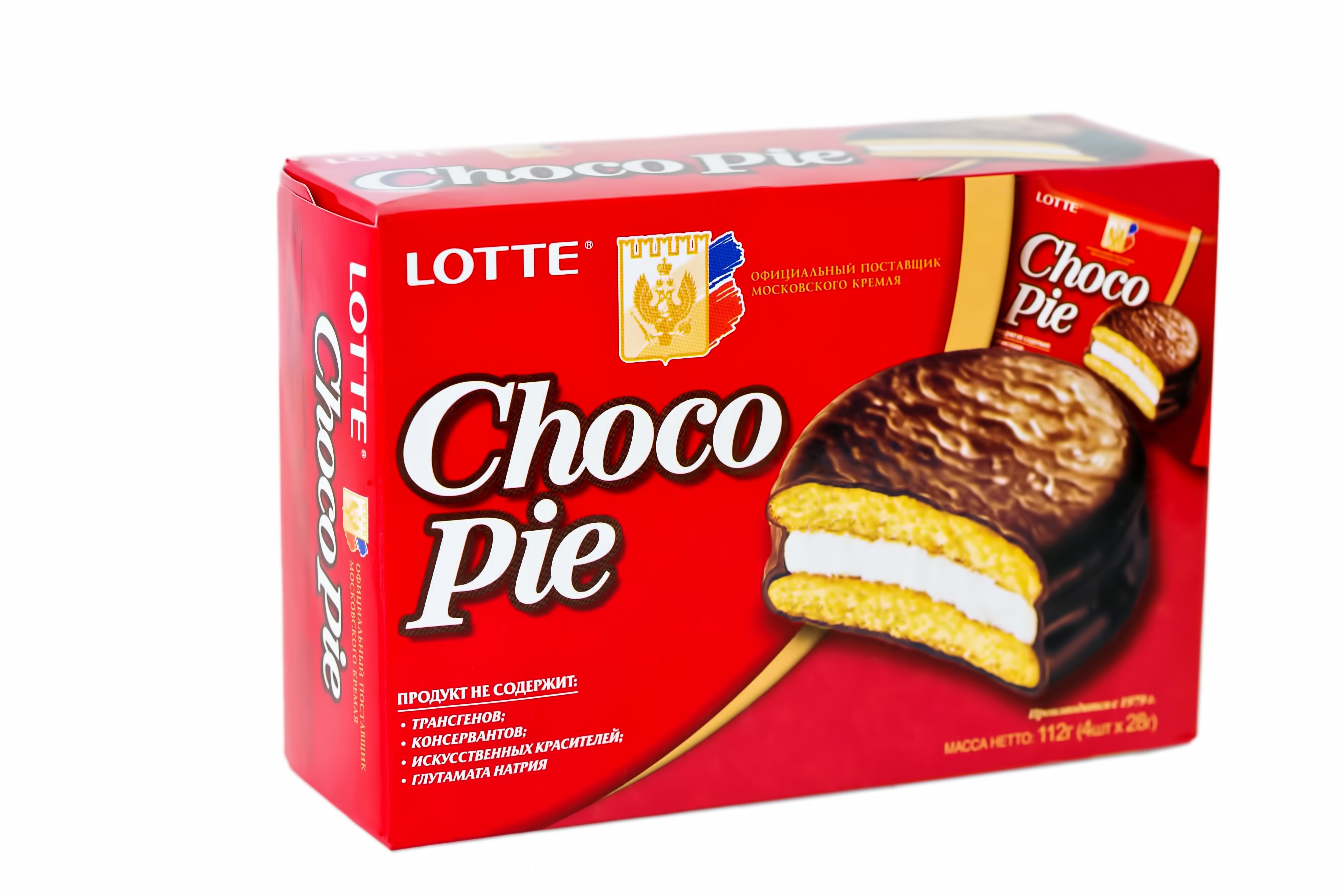 Печенье Lotte Choco Pie классическое 112 гр., картон