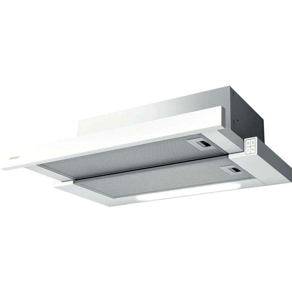 Встраиваемая вытяжка JET AIR Aurora LX/WH/F/60, управление кнопочное, белый [prf0045669c]