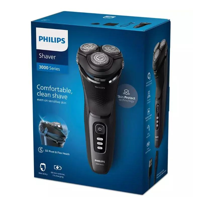 Электробритва Philips Series 3000 для сухого и влажного бритья S3244/12 350 гр., картон