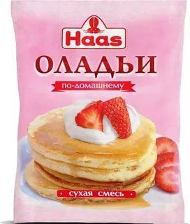 Смесь сухая Haas Оладьи по-домашнему, 250 гр, флоу-пак