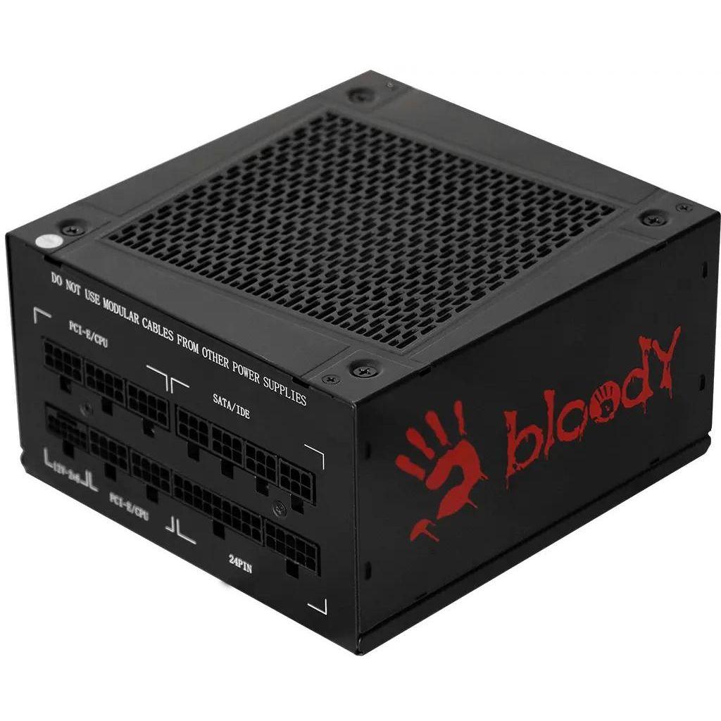Блок питания BLOODY BD-PS1000G, 1000Вт, 80 PLUS GOLD, 140мм, черный, retail [bd-ps1000g-m]