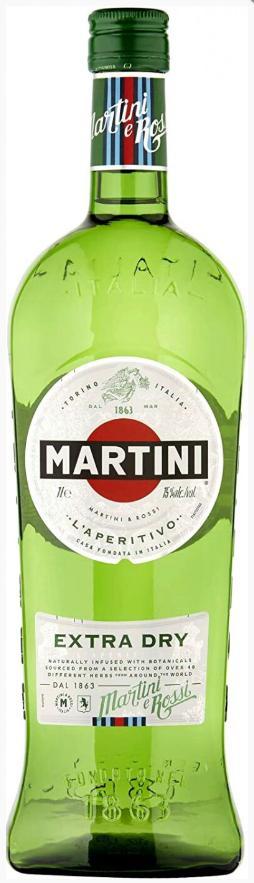 Напиток аром. виноградосод. Martini Экстра Драй 18% Италия 1 л., стекло