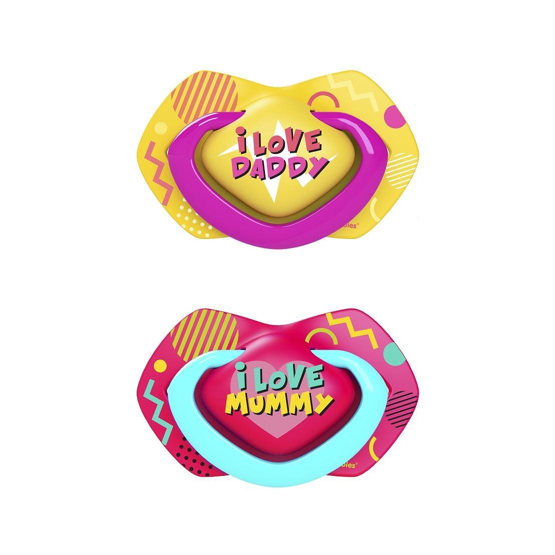 Пустышка Canpol babies силикон симметр NEON LOVE 0-6 мес д/дев , ПЭТ