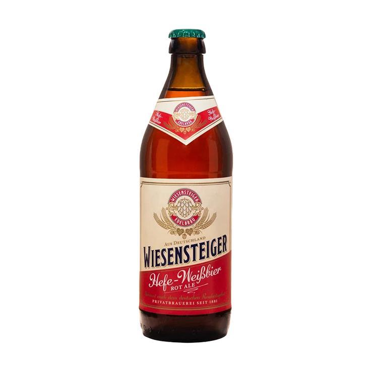 Пиво Wiesensteiger Hefe Weissbier Rot Ale светлое нефильтрованное пастеризованное неосветленное 5% 500 мл., стекло