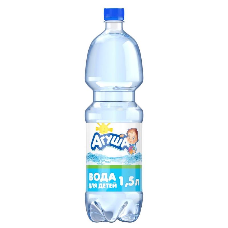 Вода Агуша для детей 1.5 л., ПЭТ