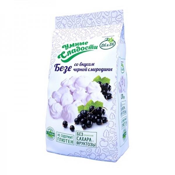 Безе со вкусом черной смородины Умные сладости, 70 гр., картон