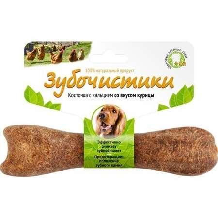 Косточка для собак средних пород Деревенские лакомства с кальцием со вкусом курицы 95 гр., картон
