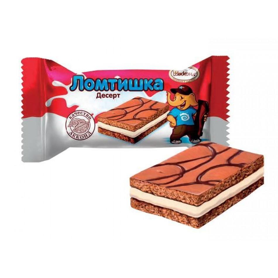 Десерт Акконд Ломтишка карамелизированное молоко 2 кг., картон