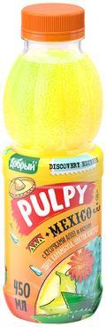 Напиток сокосодержащий Добрый Pulpy Дыня-Карамбола-Цветок кактуса, 450 мл., ПЭТ