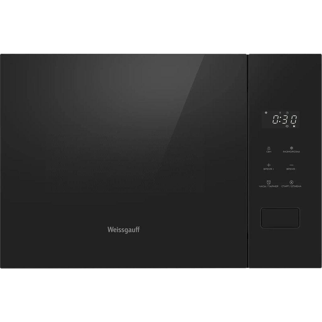 Встраиваемая микроволновая печь WEISSGAUFF HMT-456 D, 20л, 600Вт, черный [437855]