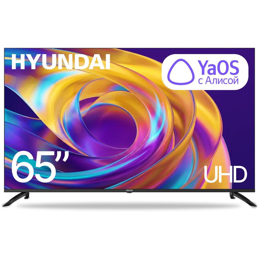 65" Телевизор HYUNDAI H-LED65BU7012 4K Ultra HD, СМАРТ ТВ, YaOS, черный