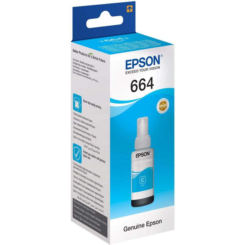 Чернила ориг. Epson T6642 голубые для L100/L110/L210/L300/L355 (70мл)