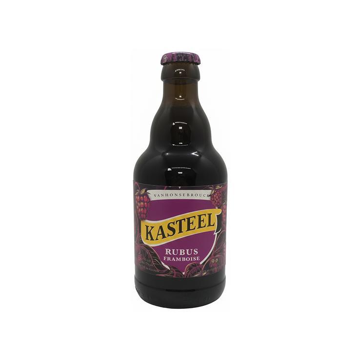 Пивной напиток Kasteel Rubus Framboise, темный пастеризованный фильтрованный 7% 330 мл., стекло