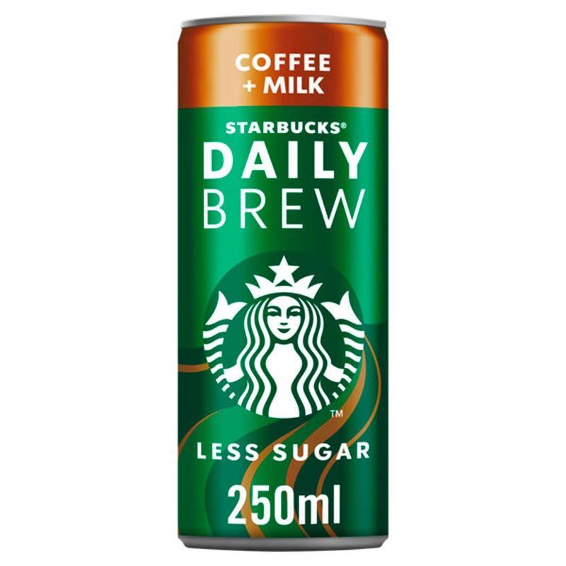 Напиток кофейный STARBUCKS Daily Brew молочный 250 мл., ж/б