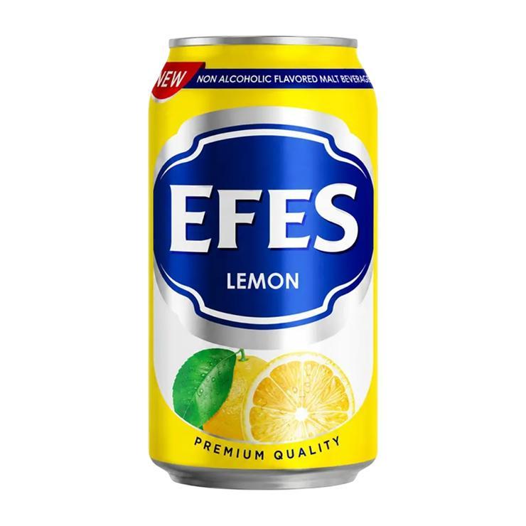 Напиток солодовый Efes Lemon безалкогольный 330 мл., ж/б