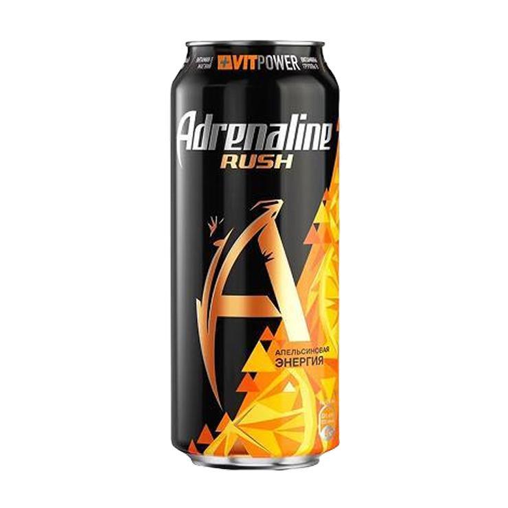 Напиток энергетический Adrenaline Rush апельсин 449 мл., ж/б
