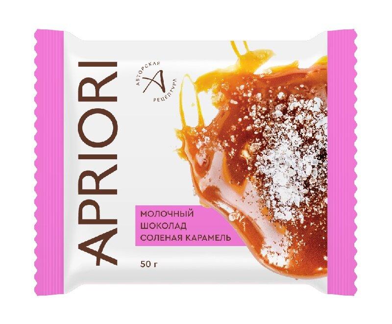 Шоколад Apriori молочный соленая карамель 50 гр., флоу-пак