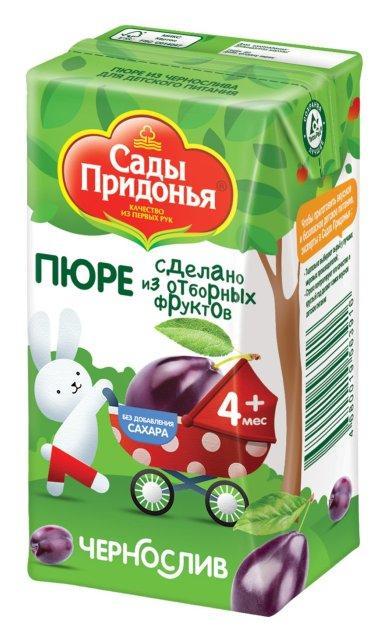 Пюре Чернослив Сады Придонья, 125 гр., тетра-пак