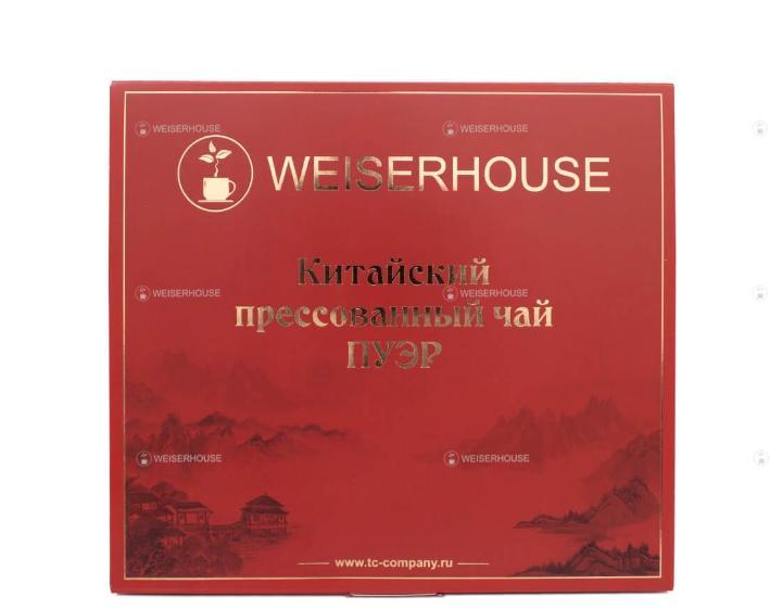 Подарочный набор Weiserhouse из прессованных пуэров, 100 гр., картон