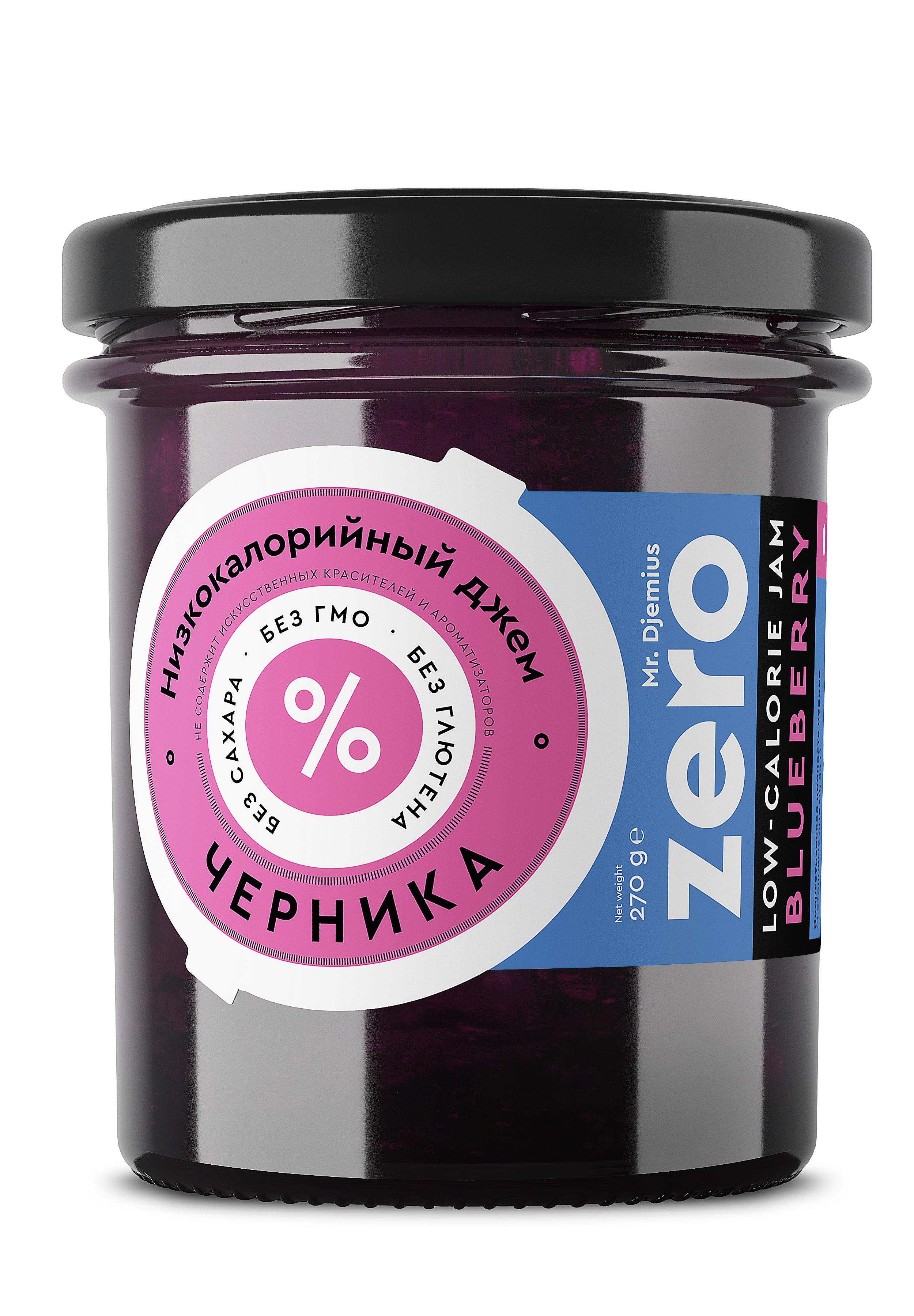 MR. DJEMIUS Zero Джем низкокалорийный - 270 гр. Черника