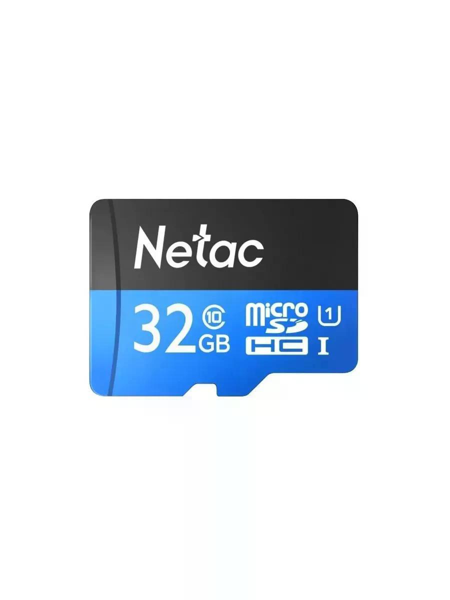 Карта памяти microSDHC UHS-I U1 Netac P500 32 ГБ, 80 МБ/с, Class 10, NT02P500STN-032G-S, 1 шт., без адаптера