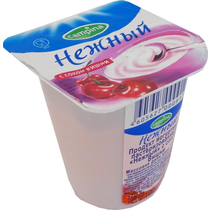 Йогурт Нежный с соком вишни 1,2%, Campina, 100 гр, ПЭТ