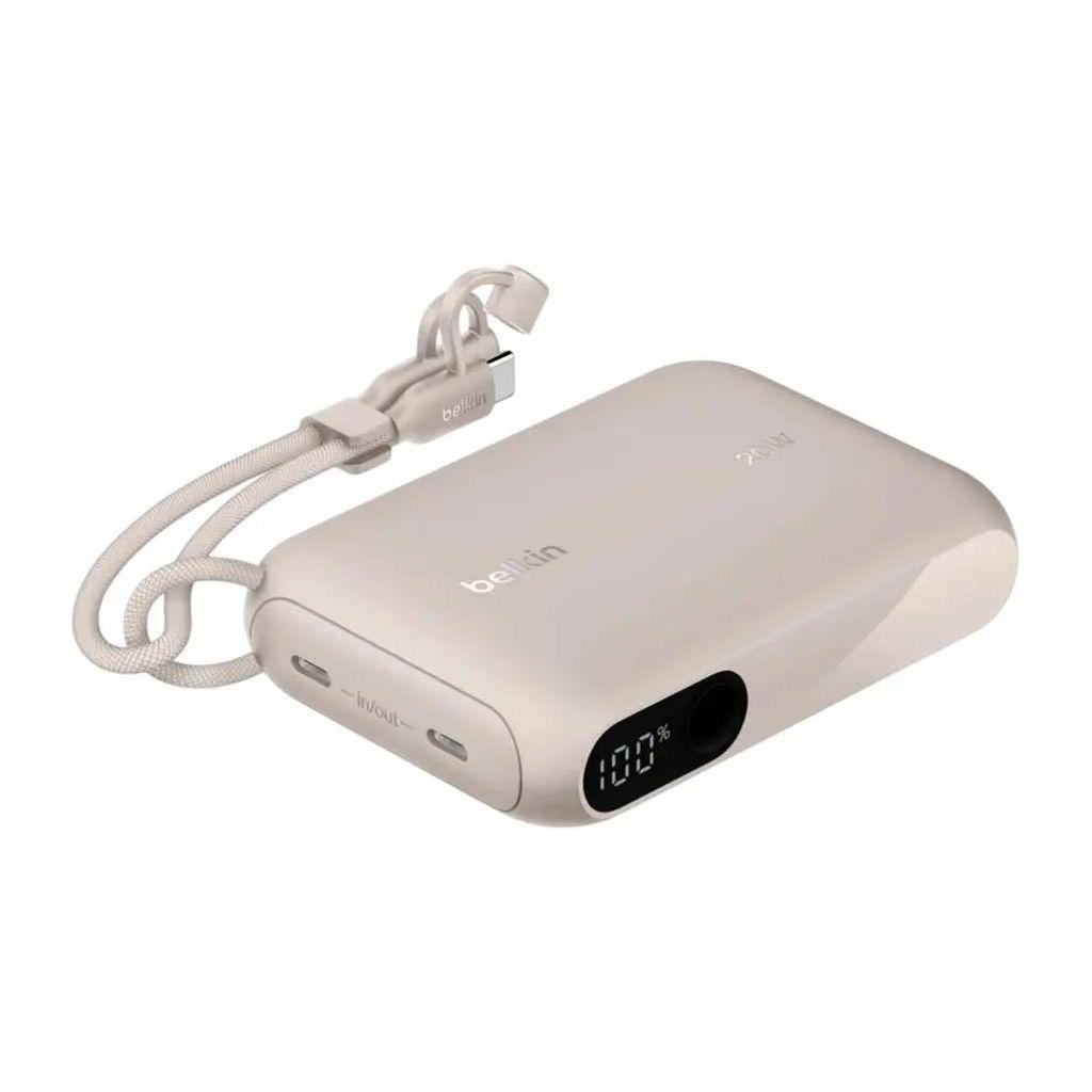 Внешний аккумулятор (Power Bank) Belkin BPB027hqSD, 10000мAч, бежевый