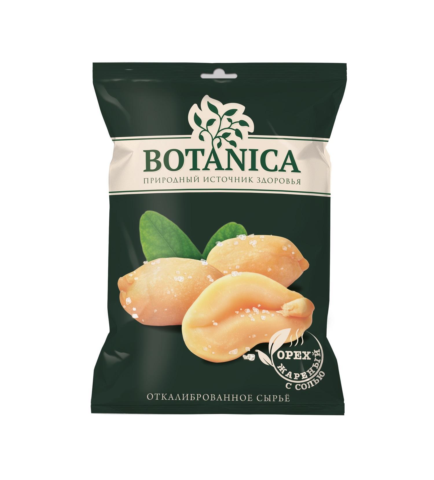 Ядра арахиса Botanica жареные солёные 50 гр., флоу-пак
