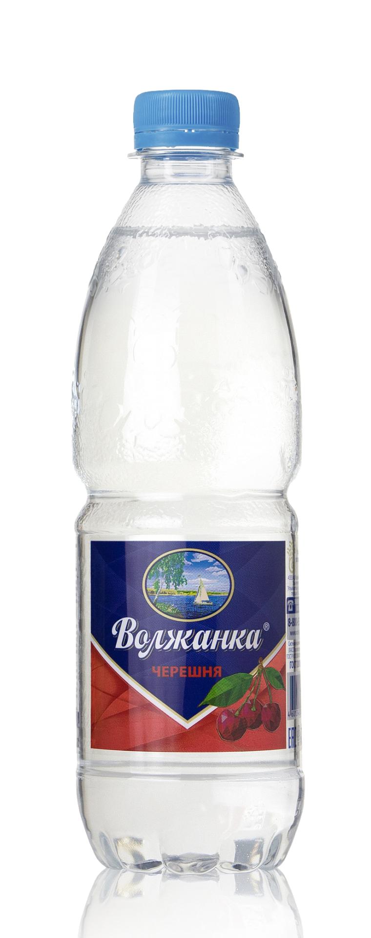 Вода негазированная Волжанка со вкусом черешня 500 мл., ПЭТ