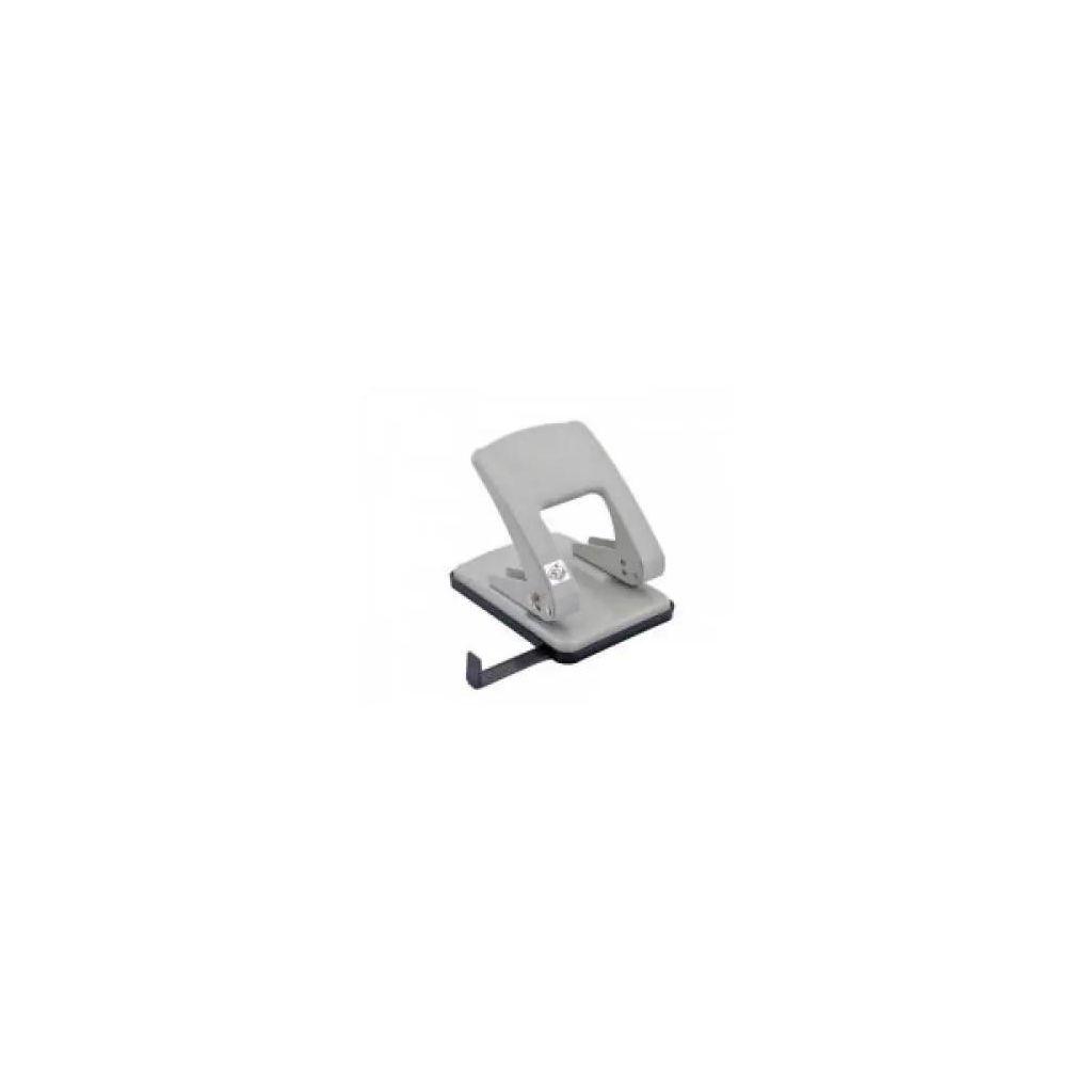 Дырокол KW-Trio 09760L/GR, металлический, до 40 листов, с линейкой