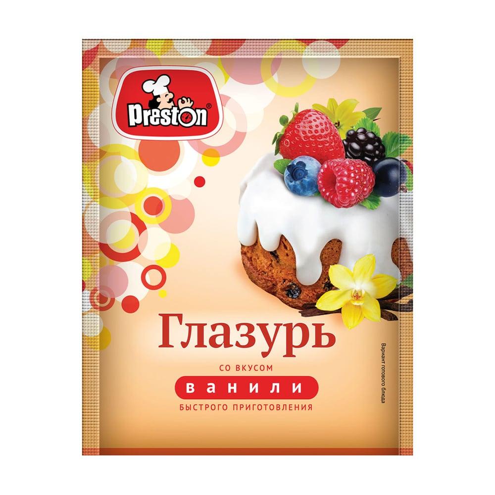Глазурь Preston со вкусом ванили 90 гр., саше