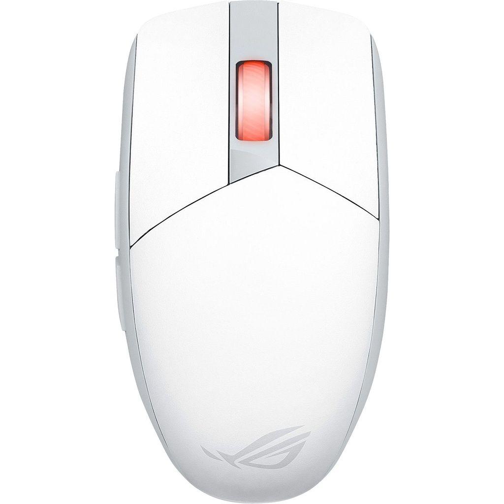 Мышь беспроводная ASUS Impact III Wireless, игровая, Bluetooth/Радио, оптическая, USB, 36000dpi, белый [90mp03d0-bmua10]