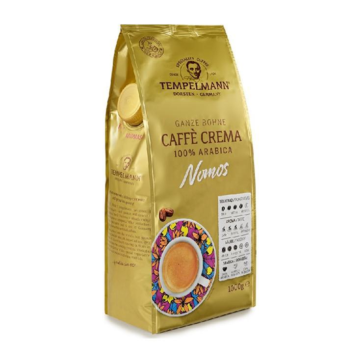Кофе зерновой Tempelmann Nomos Caffe Crema 100% арабика 1 кг., дой-пак