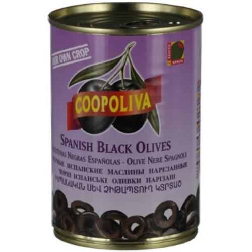 Маслины Coopoliva резаные, 3 кг., ж/б