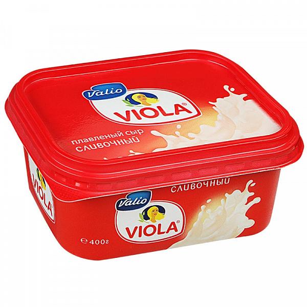 Сыр Viola плавленый сливочный 60%, 400 гр., ПЭТ