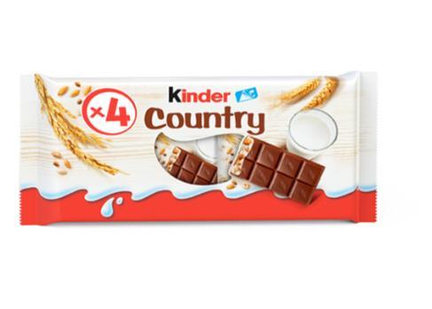 Батончики вафельные Kinder Country 94 гр., флоу-пак