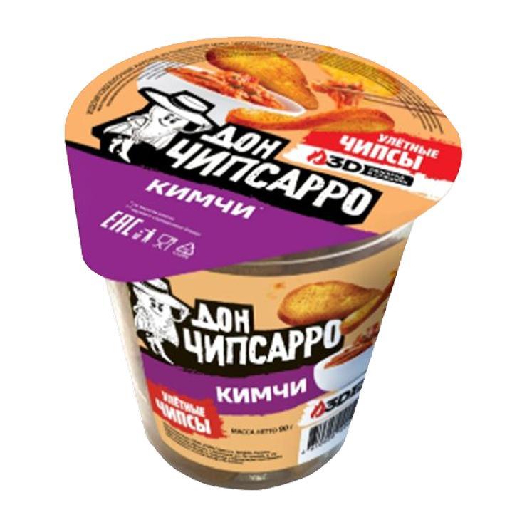 Гренки Дон Чипсарро со вкусом кимчи 90 гр., стакан