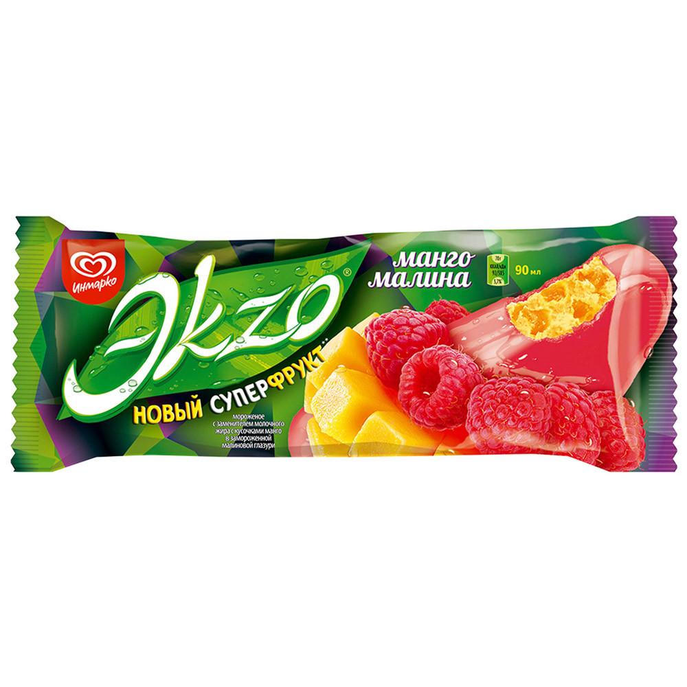 Мороженое эскимо Эkzo манго малина 70 гр., флоу-пак