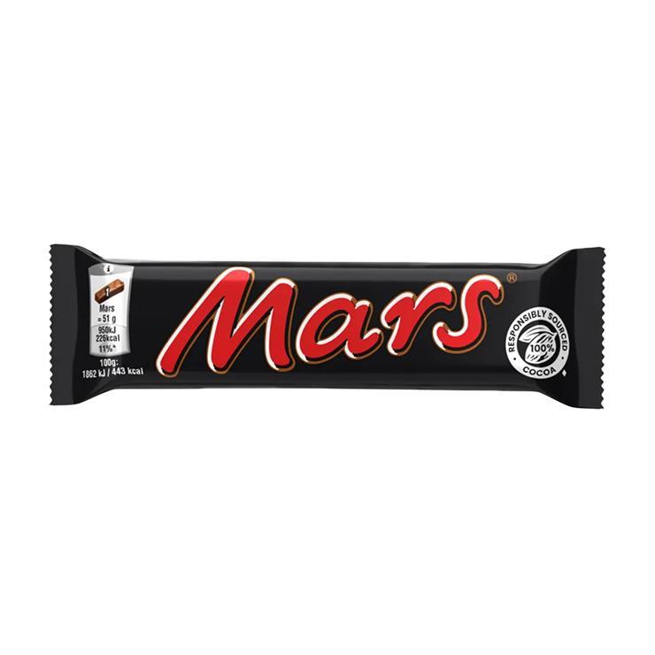 Батончик Mars single шоколадный 50 гр., флоу-пак