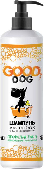 Шампунь для собак с длинной шерстью, профилактика образования колтунов, Good Dog, 250 мл., пластиковый флакон с дозатором