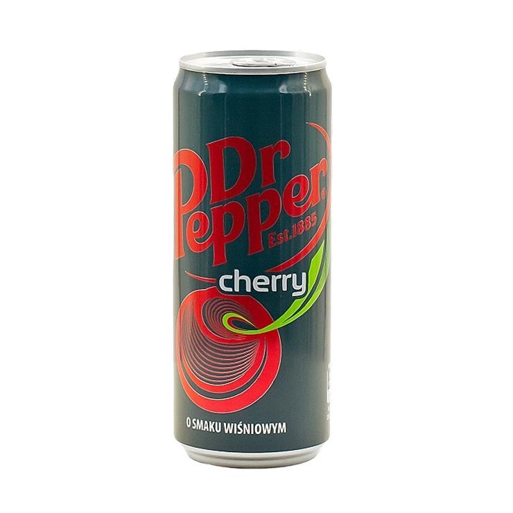 Напиток газированный Dr. Pepper вишня Польша 330 мл., ж/б