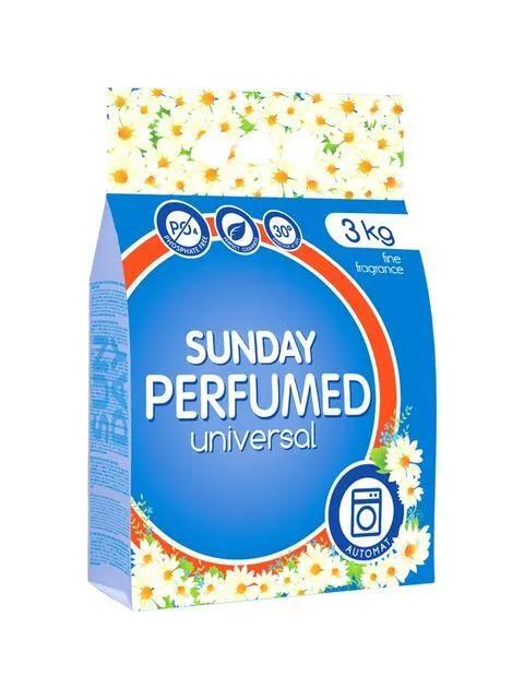 Стиральный порошок Sunday автомат универсальный ароматизированный 3 кг., флоу-пак