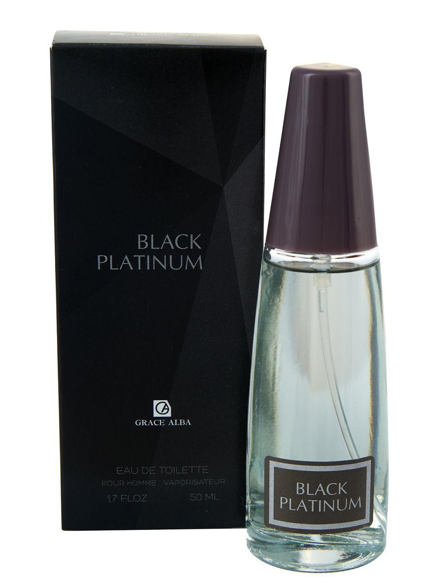 Вода туалетная для мужчин, Grace Alba Black platinum, 50 мл., картонная коробка