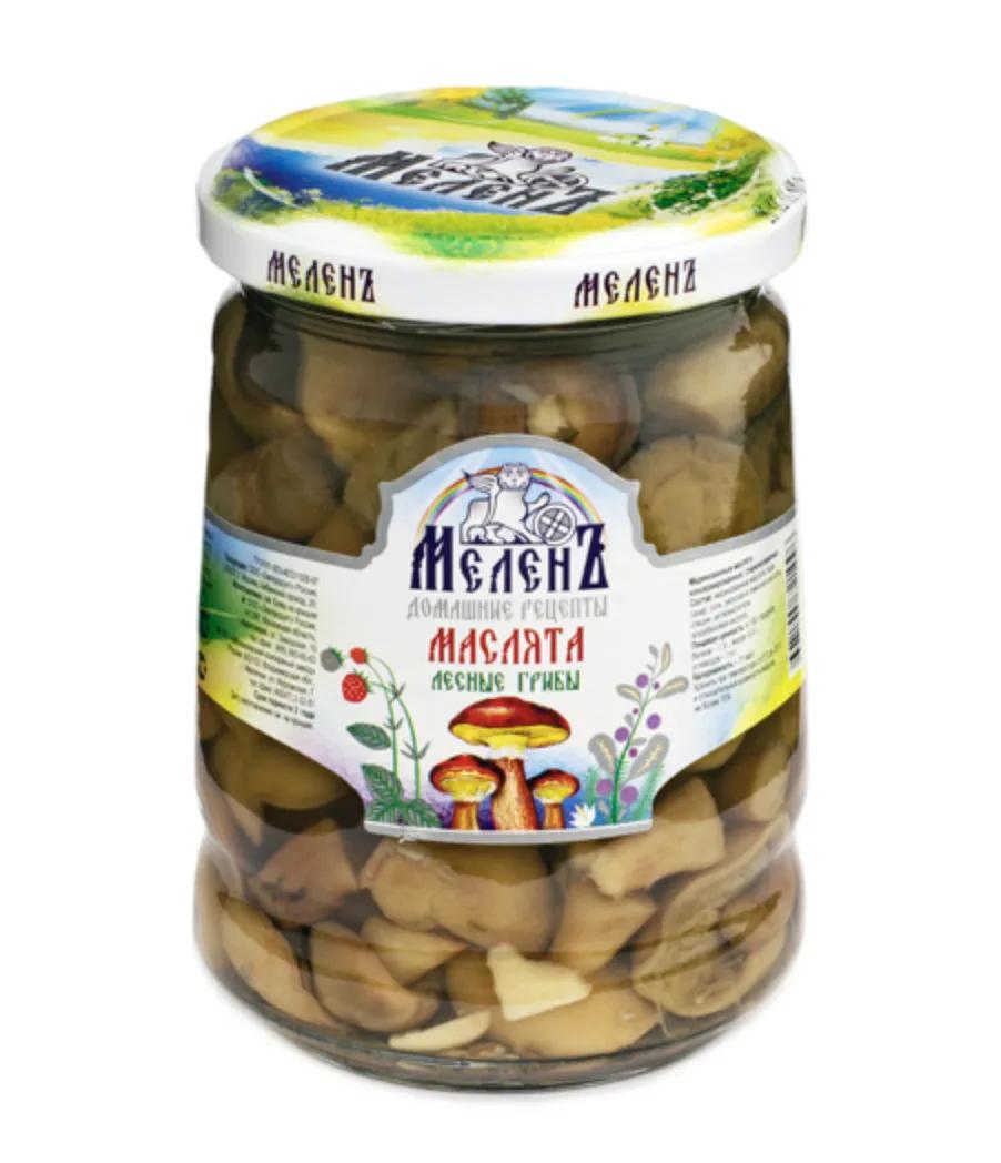 Грибы Мелень маслята маринованные 540 гр., стекло