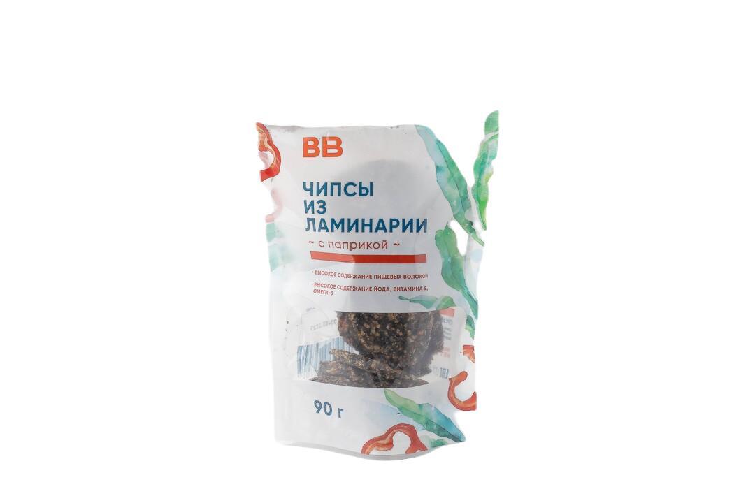Чипсы Вкусвилл из ламинарии с паприкой, 90 гр., флоу-пак